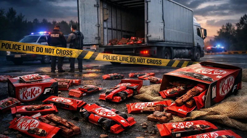 Грузовик с 12 тоннами шоколада угнали в Италии