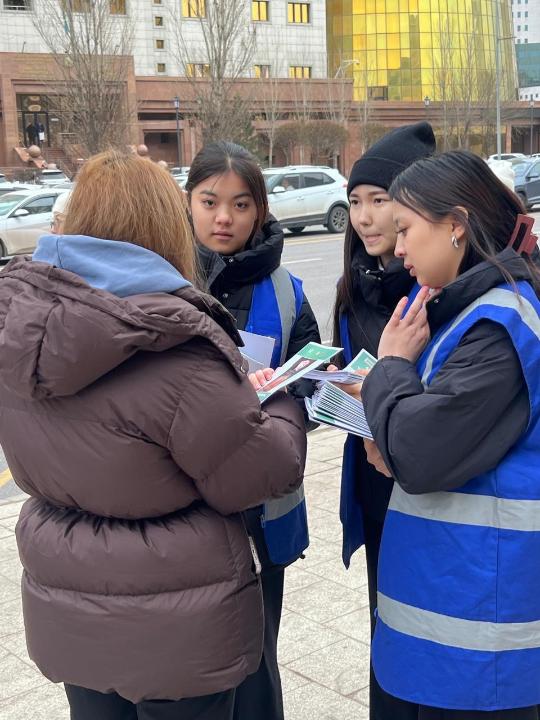 «Jarqyn Bolashaq»: акцию по профилактике лудомании провели на улицах столицы
