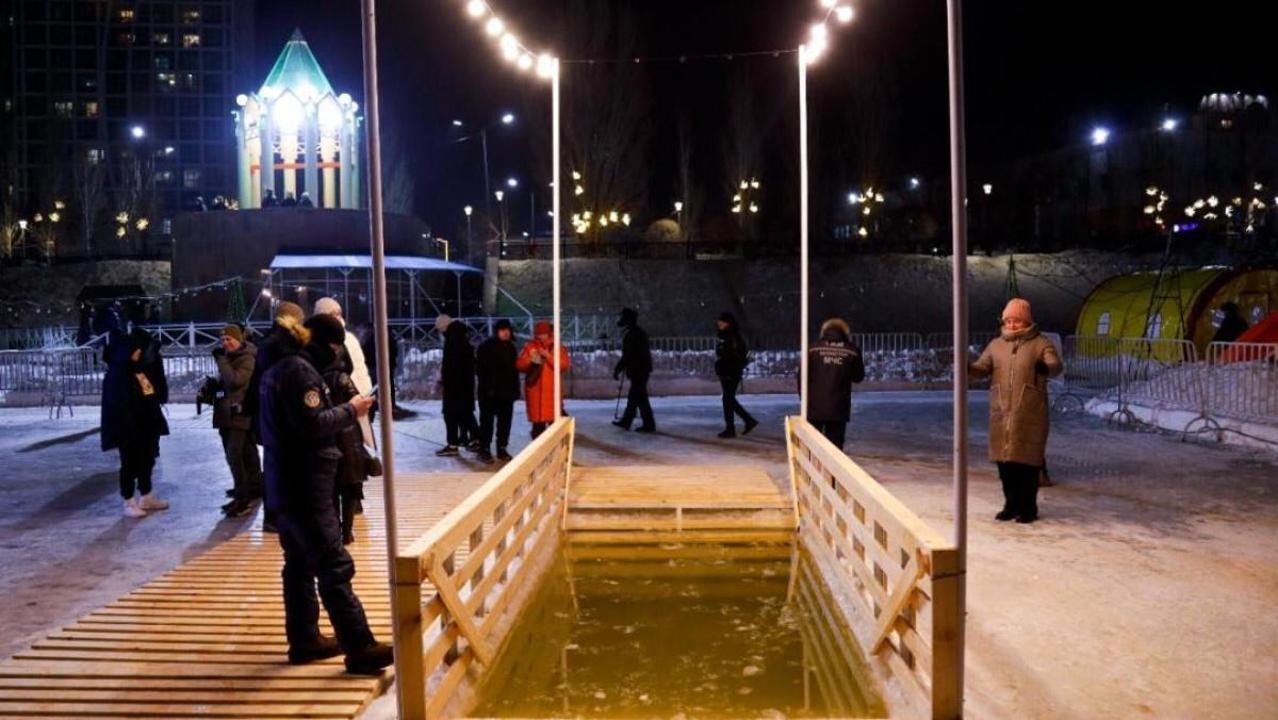 Астанада «Крещение Господне» діни мерекесі қалай атап өтіледі