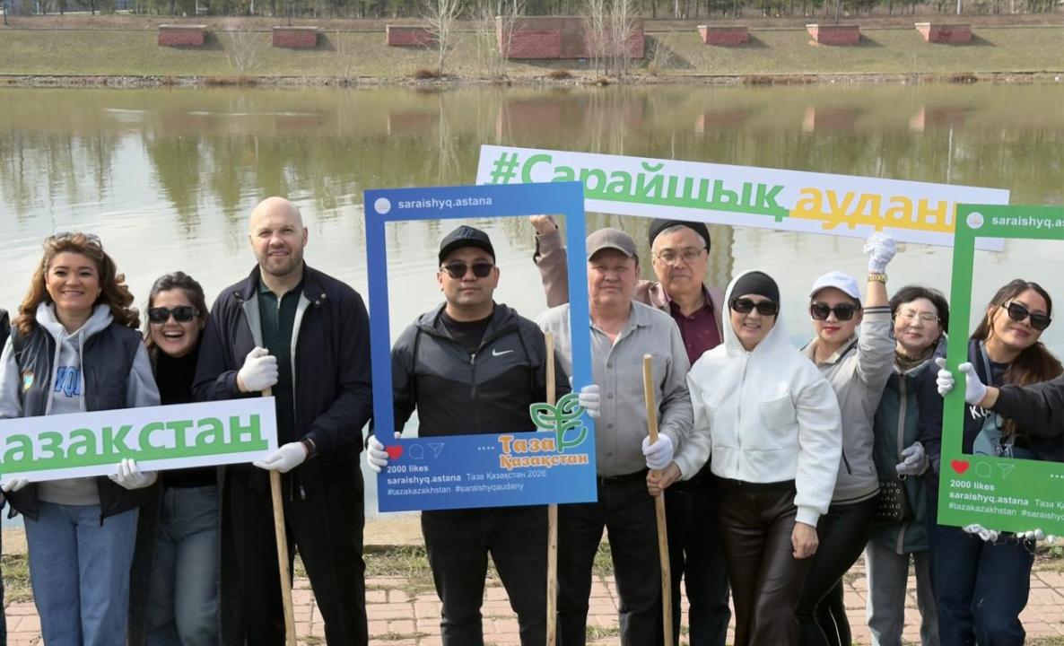 Астанада «Таза Қазақстан»: спортшылар экологиялық акцияға атсалысты