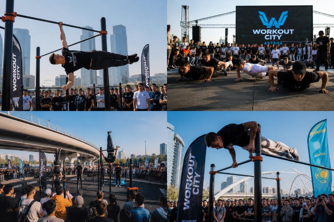 Street Workout: астаналықтарға арнап үш ай бойы тегін ашық жаттығулар өтеді